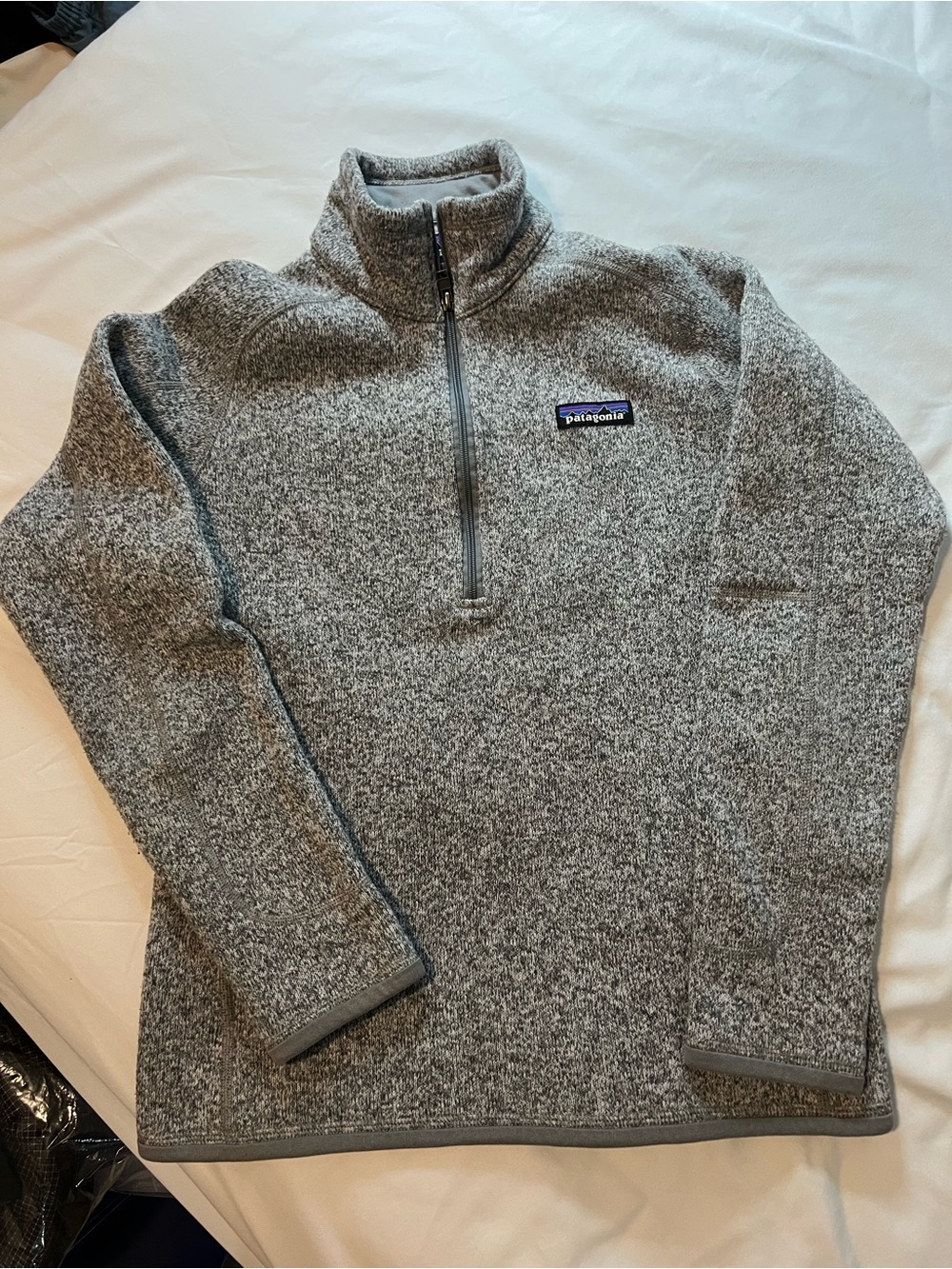 Patagonia Women S Grey Better Sweater  1/4 Zip Fleece Pullover